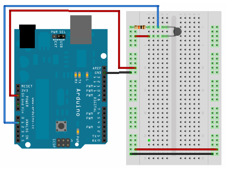 Thermistor Breadboard Layout